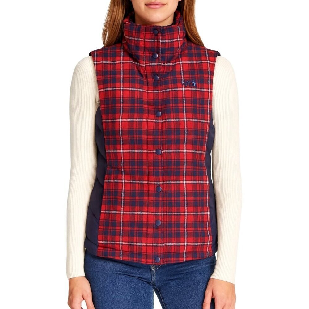 The North Face 700 Quilted Puffer Vest Plaid Down Gilet